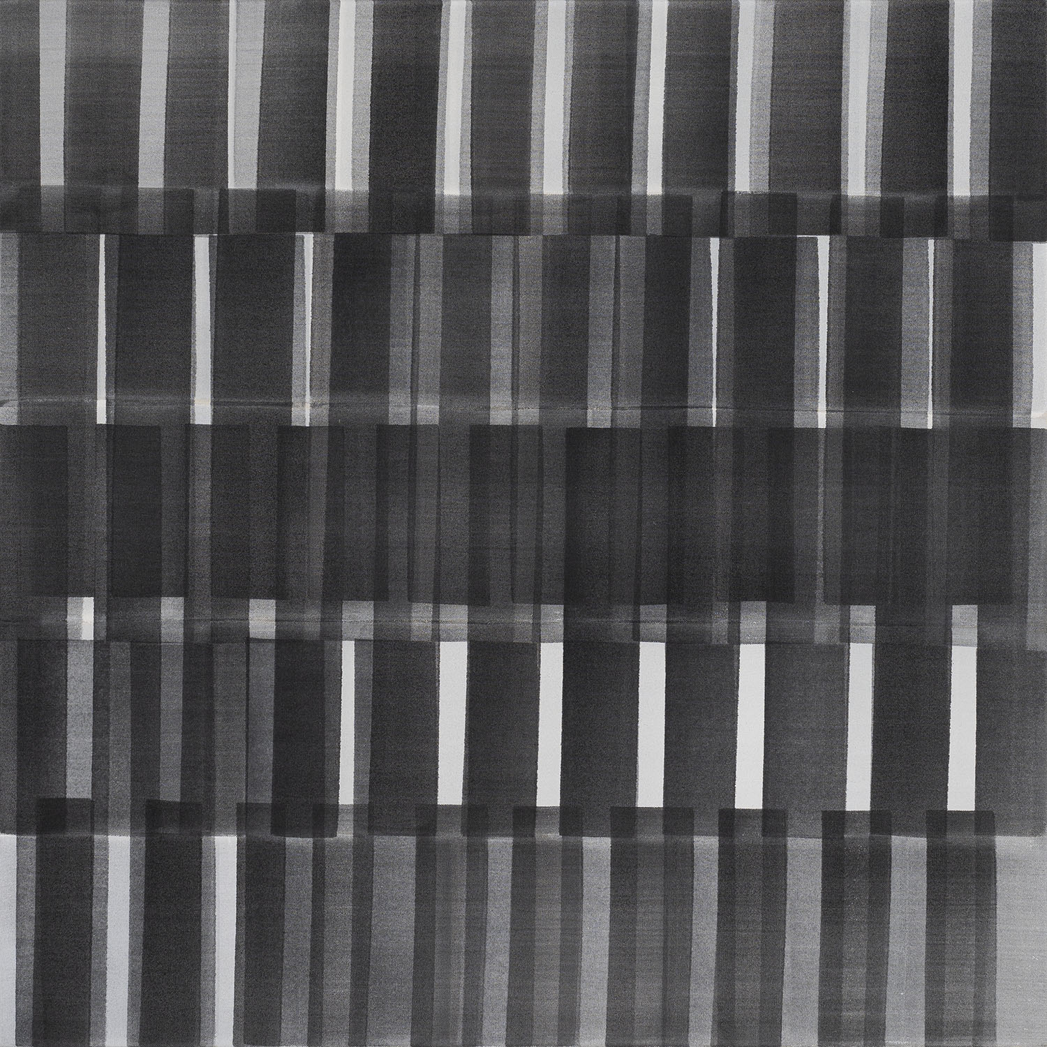 Nikola Dimitrov, Rhythmen, 2024, Pigmente, Bindemittel auf Leinwand, 100 x 100 cm